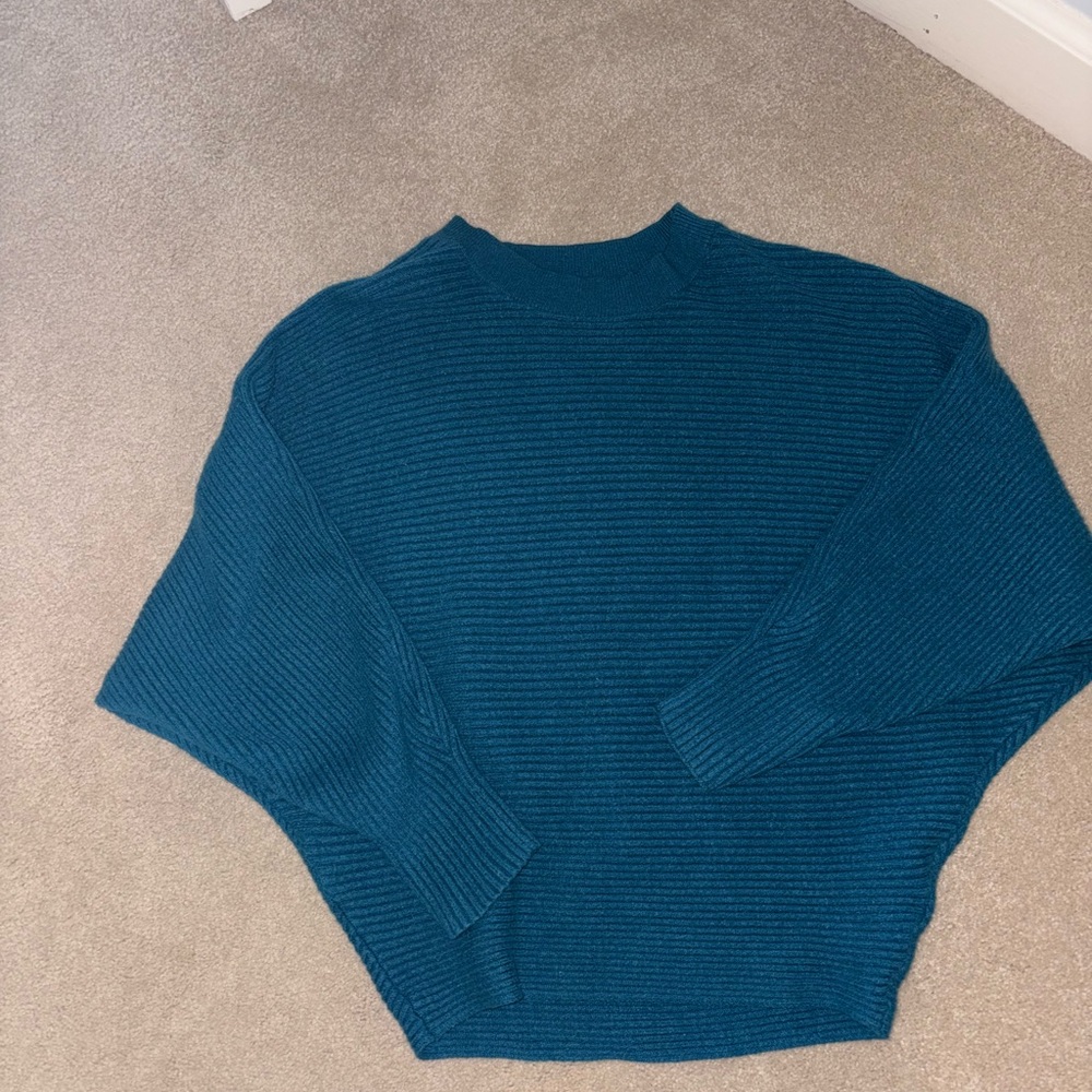 blue sweater